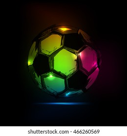 Sketch Soccer ball light design easy all editable