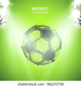 Sketch Soccer ball and lightstage easy editable