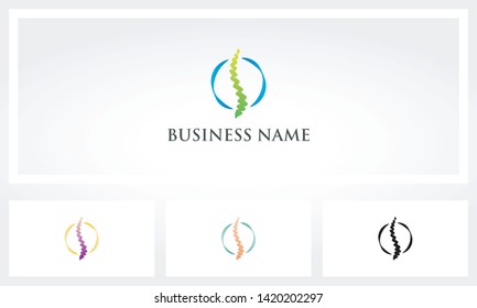 Sketch Of Spine Chiropractic Logo