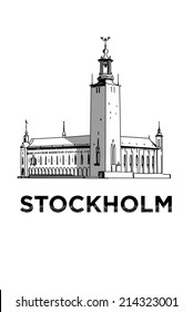 The Sketch Of Stockholm City Hall