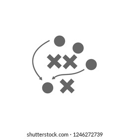 sketch of a strategic game icon. Simple glyph vector of charts and diagrams set for UI and UX, website or mobile application