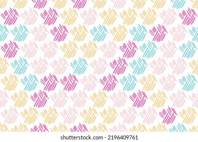 Sketch stroke scribble seamless pattern vector print design. Artistic doodle wallpaper. Grunge scribble texture background. Modern endless ink doodle. Brush stroke rough vivid freehand texture.