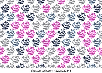 Sketch stroke scribble seamless pattern vector print design. Artistic doodle wallpaper. Grunge scribble texture background. Modern endless ink doodle. Random minimal childish scribbled line art. 