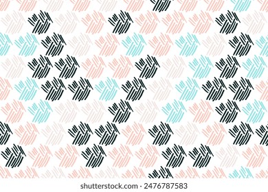 Sketch stroke scribble seamless pattern vector print design. Trendy doodle wallpaper. Grunge scribble texture background. Cute repeat paint doodle. Random minimal childish scribbled line art. 
