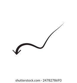 sketch style arrow icon. for design