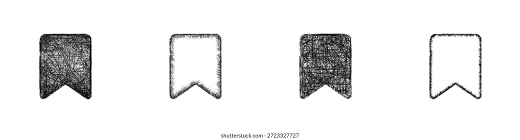 Guardar Estilo de boceto minimal para el conjunto de diseño de iconos posterior