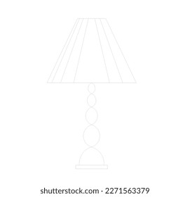 sketch of a table lamp for a night light