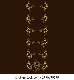 Sketch of a tattoo.Set of vector illustrations of.Printing on clothes.Magically symbols.Religion,faith.watching.Hand line gesture.Vector illustration on .Space in your hands.portal