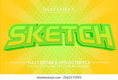 Sketch text editable style effect