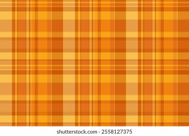 Sketch texture pattern plaid, outfit vector seamless fabric. Tailor textile background tartan check in orange and amber colors palette.