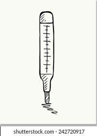 Sketch of Thermometer icon 