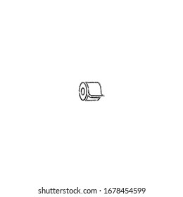 sketch of tissue paper cartoon sticker design 