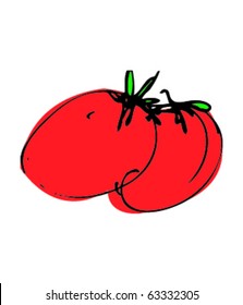 Sketch of a tomato