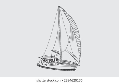 sketch transportation of ink drawing for poster, graphic design, postcard, name card.