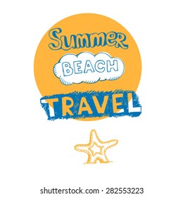 sketch travel vector background