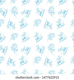Sketch tree branch, seamless pattern
for fabric, print, seamless pattern