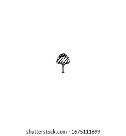 sketch of tree cartoon design