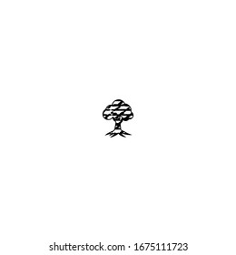 sketch of tree cartoon design