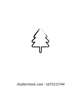 boceto del diseño de caricaturas de árboles
