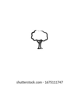 sketch of tree cartoon design