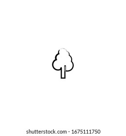 sketch of tree cartoon design
