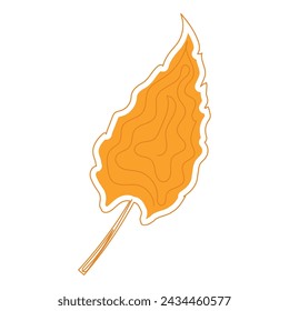 Sketch of a tree leaf icon Vector illustration