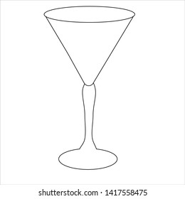 sketch of a triangular glass