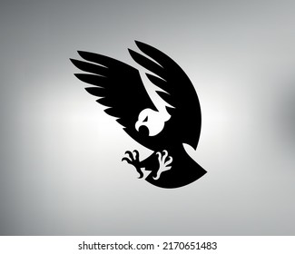 Skizze eines Tätowiers des Stammes. Adler-Logo. Greifvogel mit Vektorgrafik