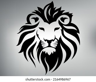 
boceto de un tatuaje tribal de león. logotipo del rey león. dibujo vectorial elegante y elegante rey de león de bestias