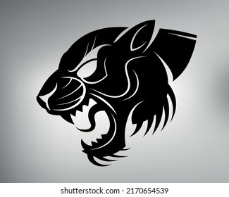 Sketch Tribal Panther Tattoo Panther Logo Stock Vector (Royalty Free ...