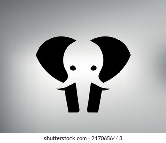 sketch tribal tattoo elephant. elephant logo. vector drawing funny elephant