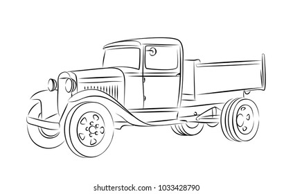 Sketch of truck.