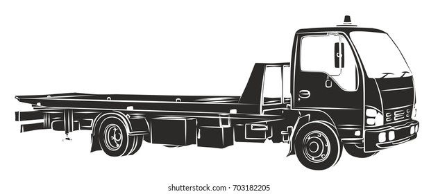 Sketch Truck Stock Vector (Royalty Free) 702161380 | Shutterstock