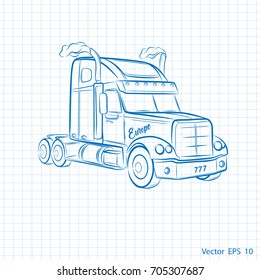 A sketch of a truck