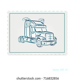 A sketch of a truck