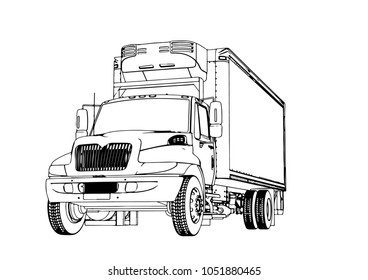 sketch of the truck vector
