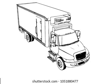 sketch of the truck vector
