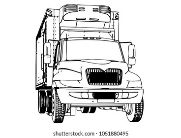 sketch of the truck vector