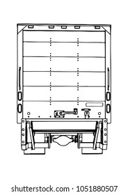 sketch of the truck vector