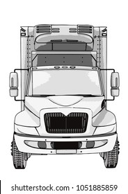 sketch of the truck vector