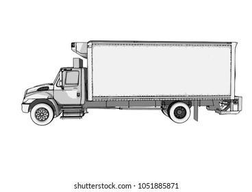sketch of the truck vector