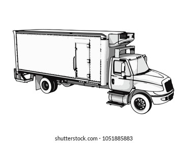 sketch of the truck vector