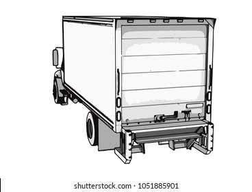 sketch of the truck vector