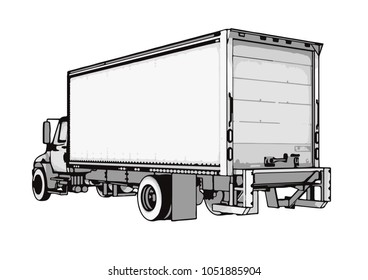 sketch of the truck vector