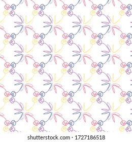 Dibujar el patrón de flor tulipán. Diseño de superficie floral de estilo abstracto moderno para tela, fondo, papel envolvente, impresión.