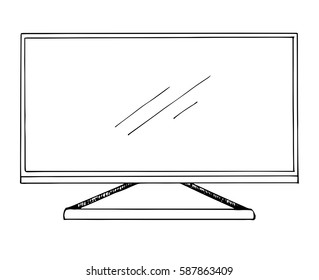 2,770 Television screen vector sketch Images, Stock Photos & Vectors ...