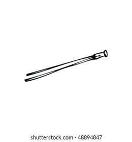 sketch of tweezers