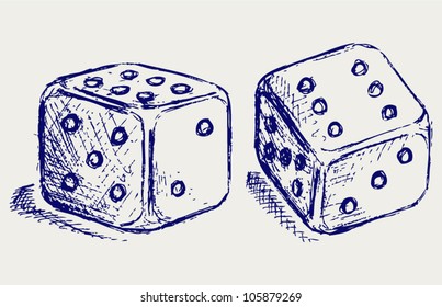 Sketch two dices