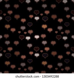 Sketch Valentine. Seamless Hand Drawn Doodles. Pattern for wrapping, cover. Elements on beige, brown, black colors. Vector. Valentines Day. Wedding Romantic Love Graphics. Typography lettering poster.