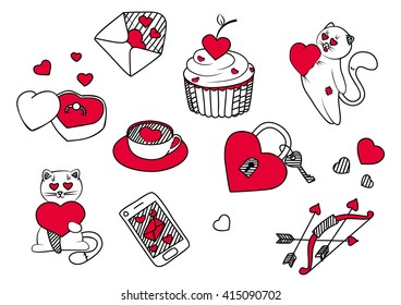 Sketch for Valentine`s day